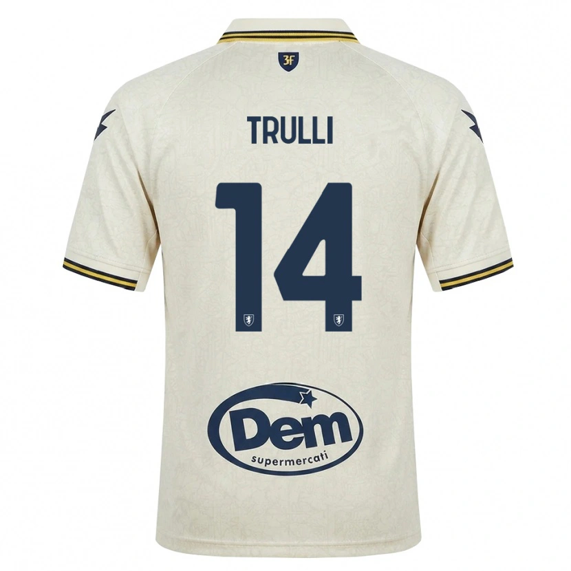 Danxen Pánské Lorenzo Trulli #14 Oldlace Žlutá Černá Daleko Hráčské Dresy 2026/27 Dres