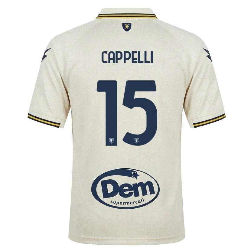 Danxen Pánské Rocco Cappelli #15 Oldlace Žlutá Černá Daleko Hráčské Dresy 2026/27 Dres