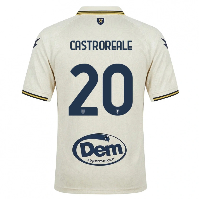 Danxen Pánské Alessandro Castroreale #20 Oldlace Žlutá Černá Daleko Hráčské Dresy 2026/27 Dres