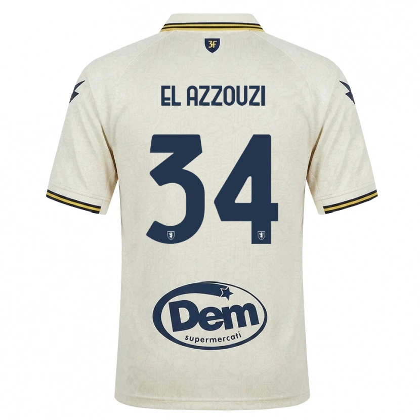 Danxen Pánské Anouar El Azzouzi #34 Oldlace Žlutá Černá Daleko Hráčské Dresy 2026/27 Dres