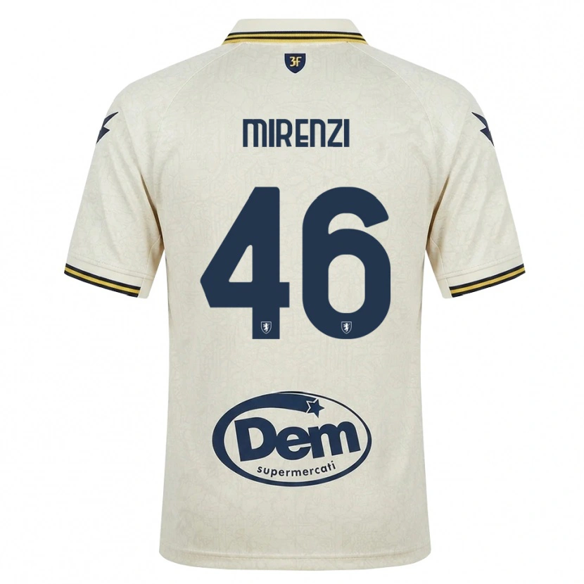 Danxen Pánské Andrea Mirenzi #46 Oldlace Žlutá Černá Daleko Hráčské Dresy 2026/27 Dres