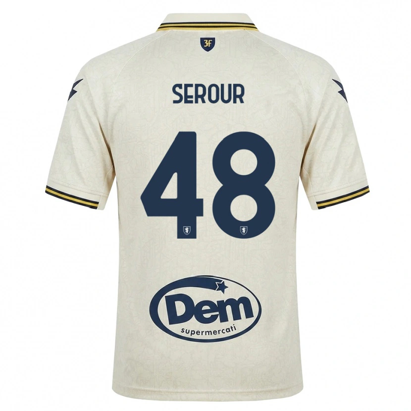 Danxen Pánské Mohamed Serour #48 Oldlace Žlutá Černá Daleko Hráčské Dresy 2026/27 Dres