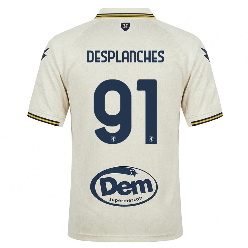Danxen Pánské Sebastiano Desplanches #91 Oldlace Žlutá Černá Daleko Hráčské Dresy 2026/27 Dres