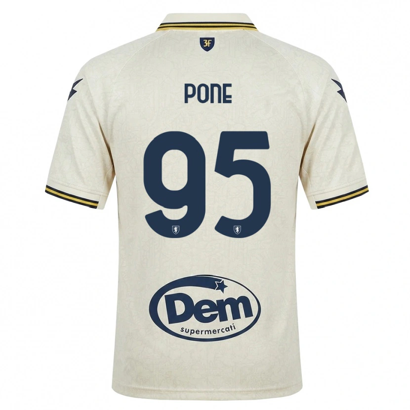 Danxen Pánské Cristian Pone #95 Oldlace Žlutá Černá Daleko Hráčské Dresy 2026/27 Dres