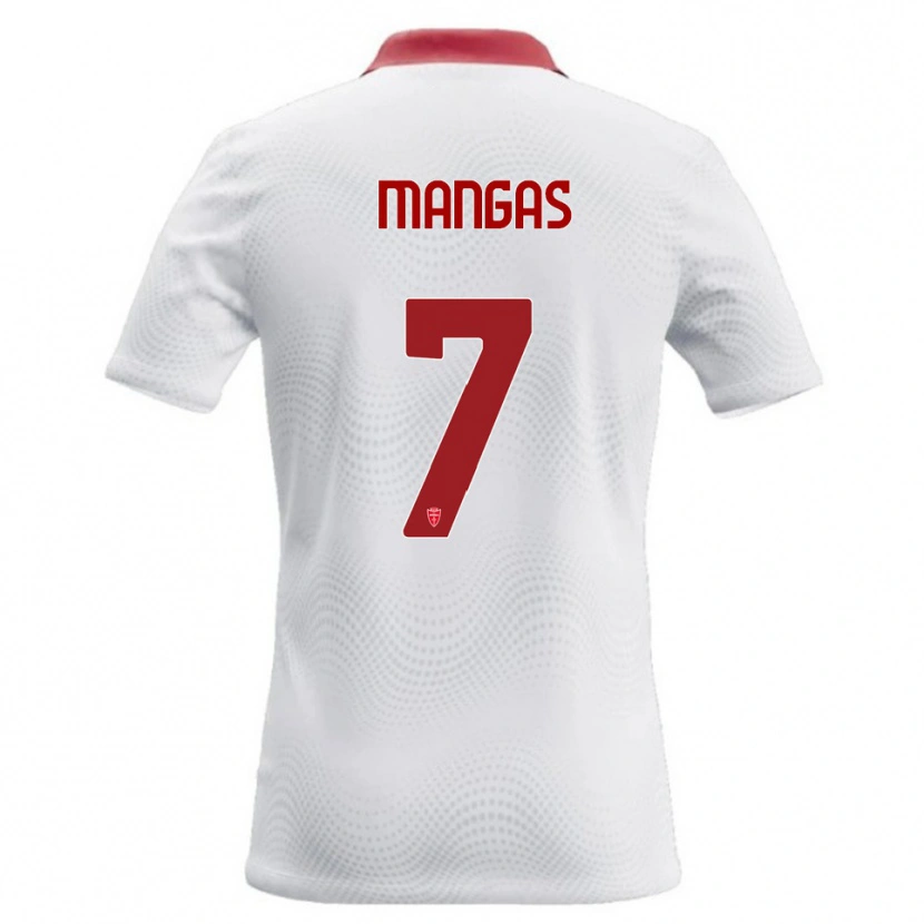 Danxen Pánské Ricardo Mangas #7 Bílá Červená Daleko Hráčské Dresy 2026/27 Dres