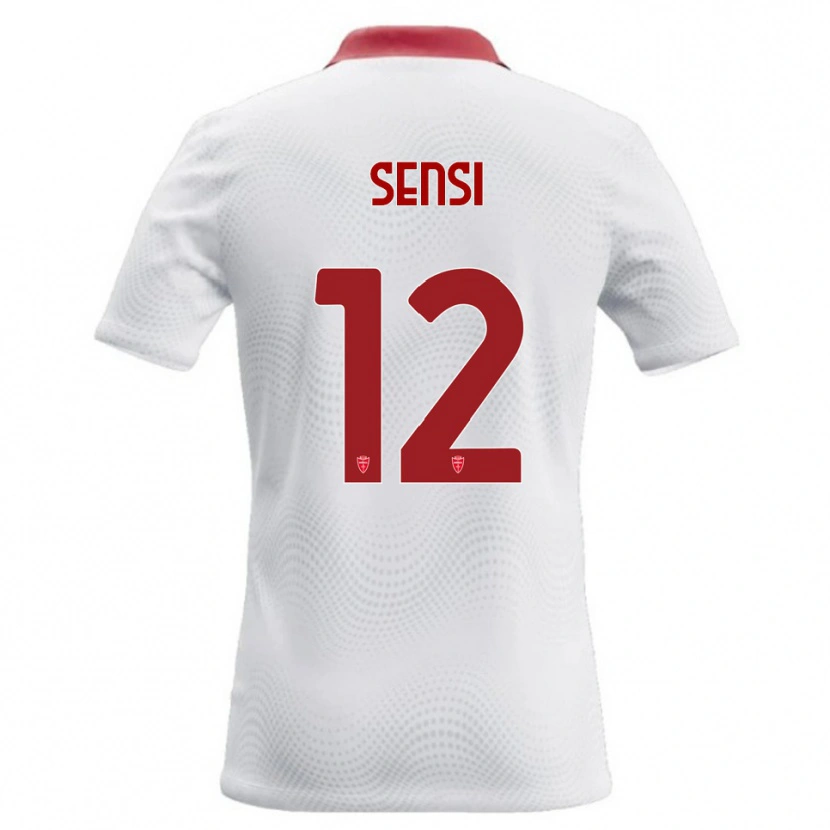 Danxen Pánské Stefano Sensi #12 Bílá Červená Daleko Hráčské Dresy 2026/27 Dres