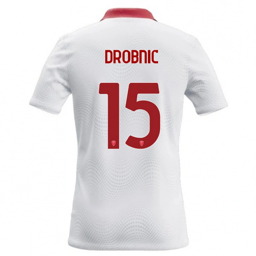 Danxen Pánské Matic Drobnic #15 Bílá Červená Daleko Hráčské Dresy 2026/27 Dres