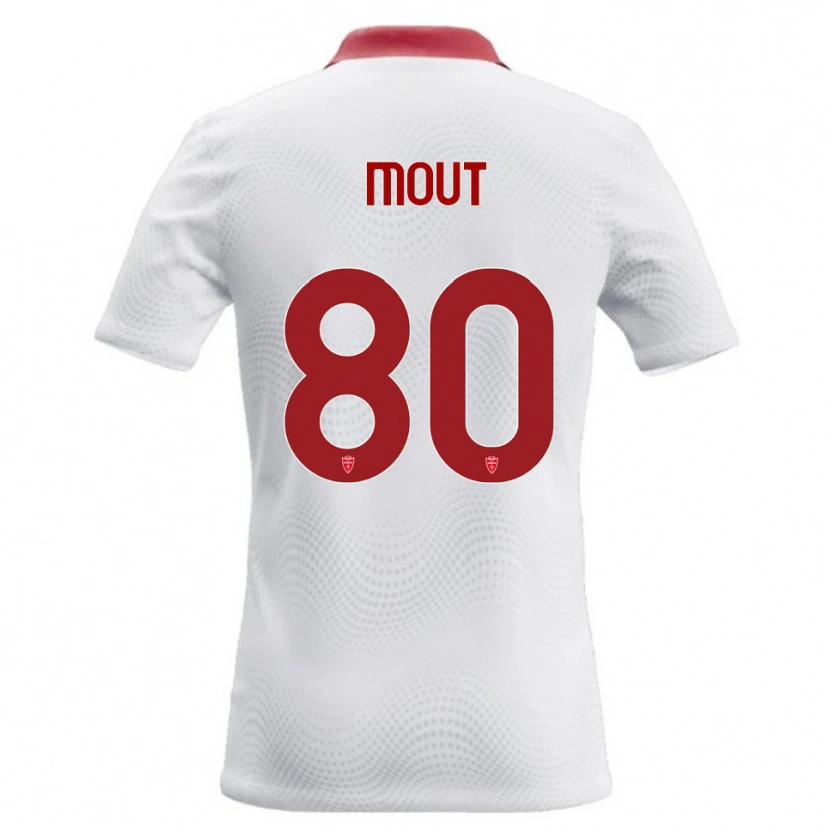 Danxen Pánské Mathis Mout #80 Bílá Červená Daleko Hráčské Dresy 2026/27 Dres