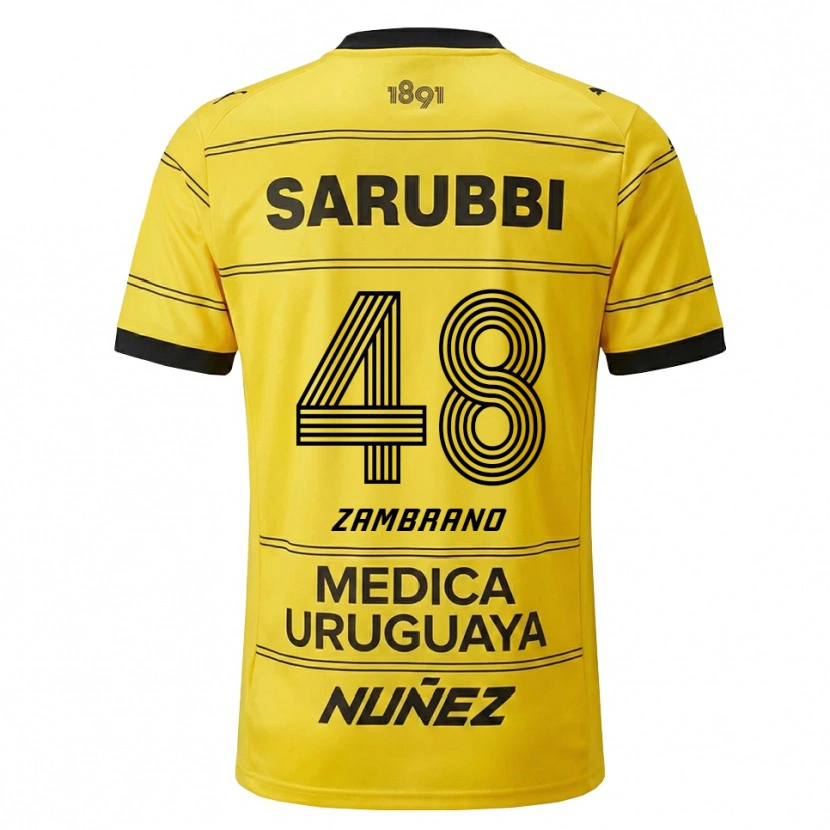 Danxen Pánské Carlos Zambrano #48 Žlutá Černá Daleko Hráčské Dresy 2026/27 Dres