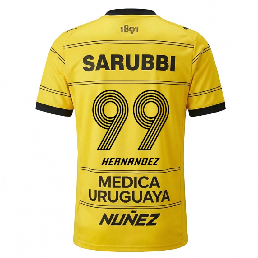 Danxen Pánské Abel Hernández #99 Žlutá Černá Daleko Hráčské Dresy 2026/27 Dres
