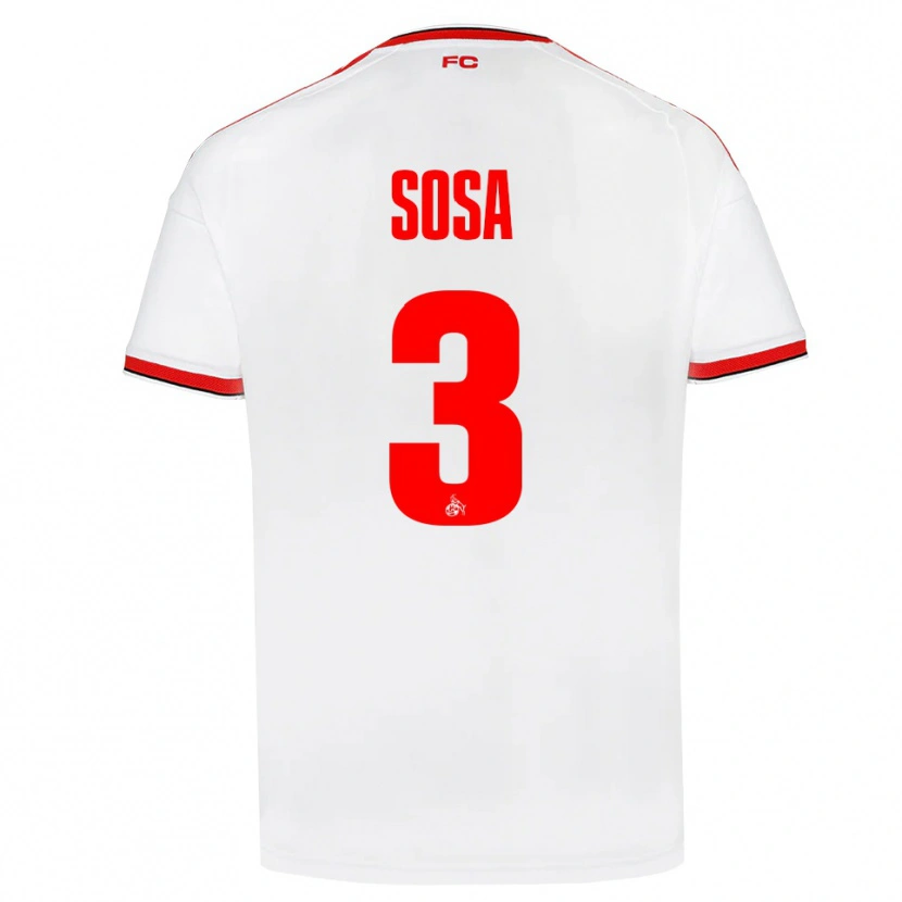 Danxen Dámské Borna Sosa #3 Bílá Červená Černá Domů Hráčské Dresy 2026/27 Dres