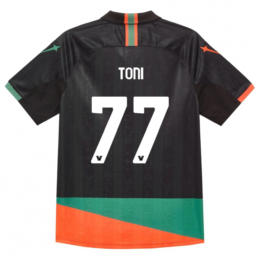 Danxen Dámské Toni Fernández #77 Černá Oranžová Zelená Domů Hráčské Dresy 2026/27 Dres