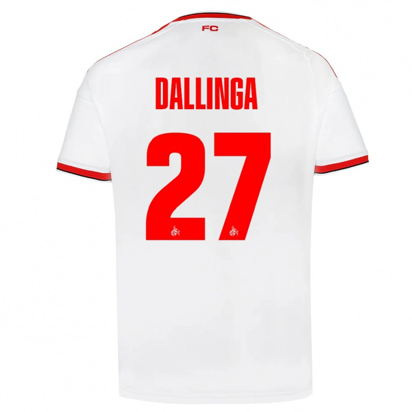 Danxen Dámské Thijs Dallinga #27 Bílá Červená Černá Domů Hráčské Dresy 2026/27 Dres