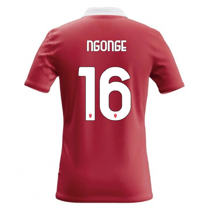 Danxen Dámské Cyril Ngonge #16 Červená Bílá Domů Hráčské Dresy 2026/27 Dres