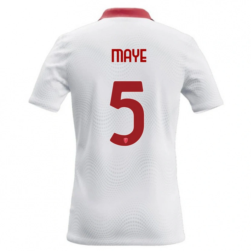 Danxen Dámské Yvan Maye #5 Bílá Červená Daleko Hráčské Dresy 2026/27 Dres