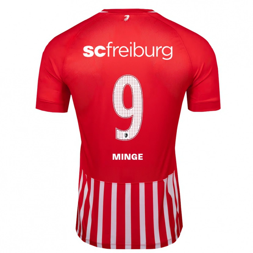 Danxen Dámské Janina Minge #9 Červená Bílá Černá Domů Hráčské Dresy 2026/27 Dres