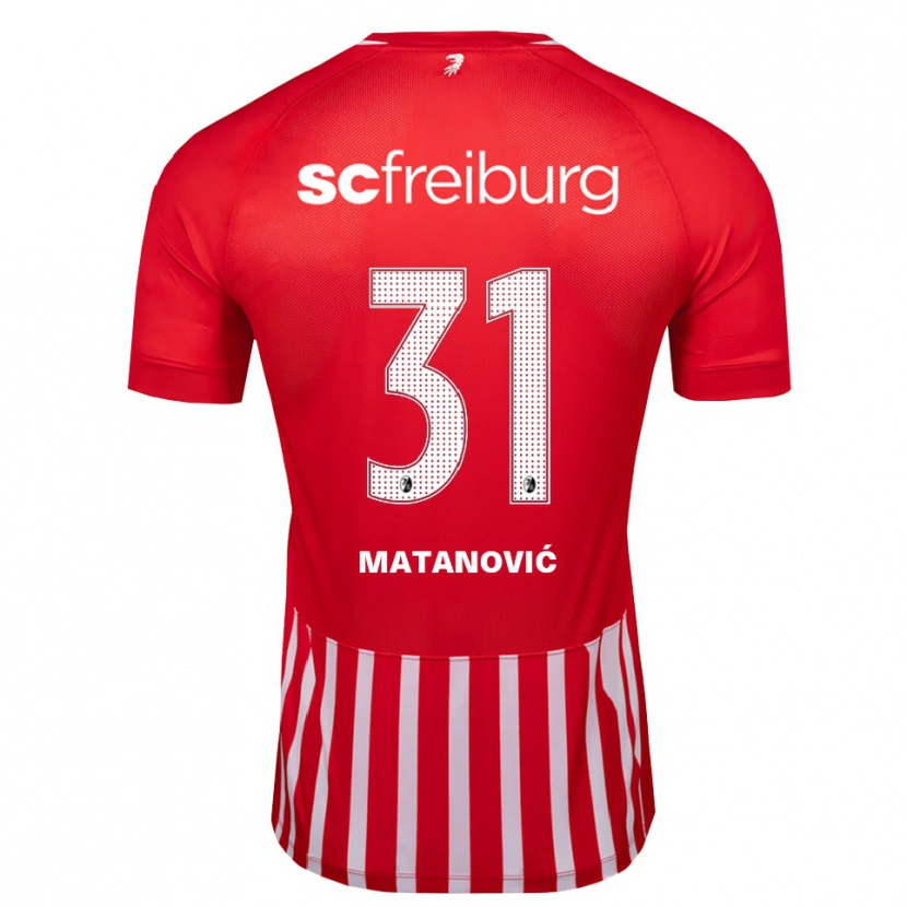 Danxen Dámské Igor Matanovic #31 Červená Bílá Černá Domů Hráčské Dresy 2026/27 Dres