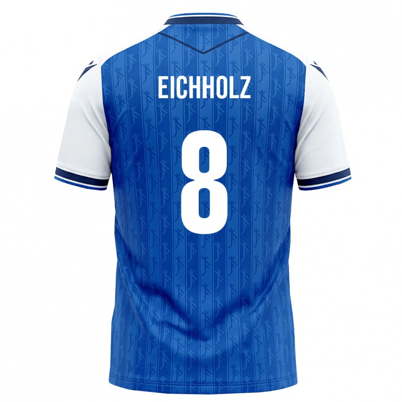 Danxen Dámské Damian Eichholz #8 Královská Modř Bílá Domů Hráčské Dresy 2026/27 Dres