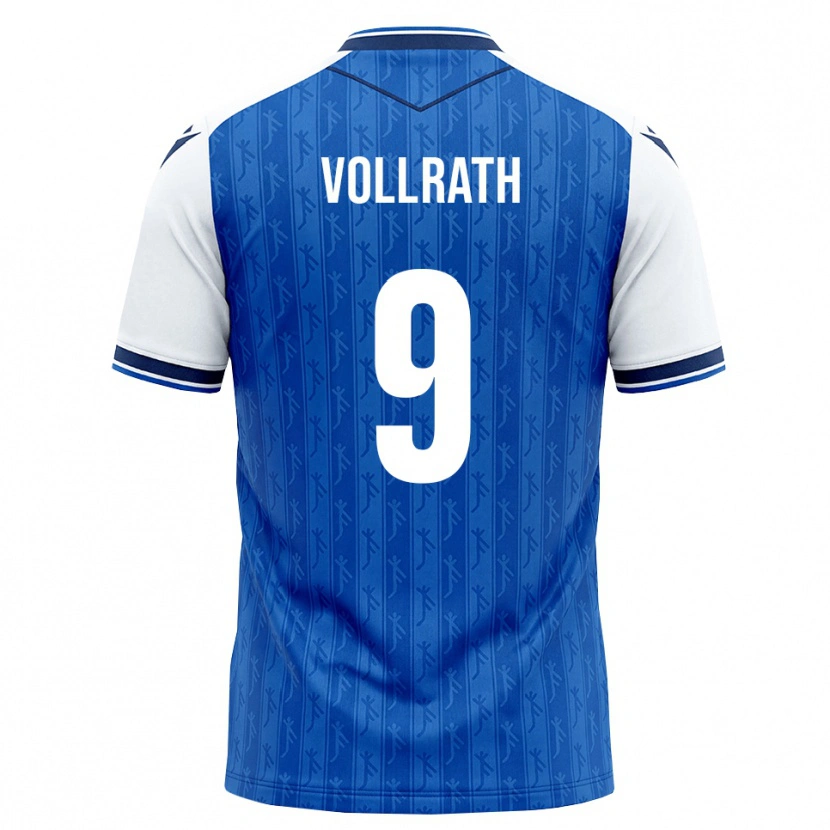 Danxen Dámské Lucas Vollrath #9 Královská Modř Bílá Domů Hráčské Dresy 2026/27 Dres