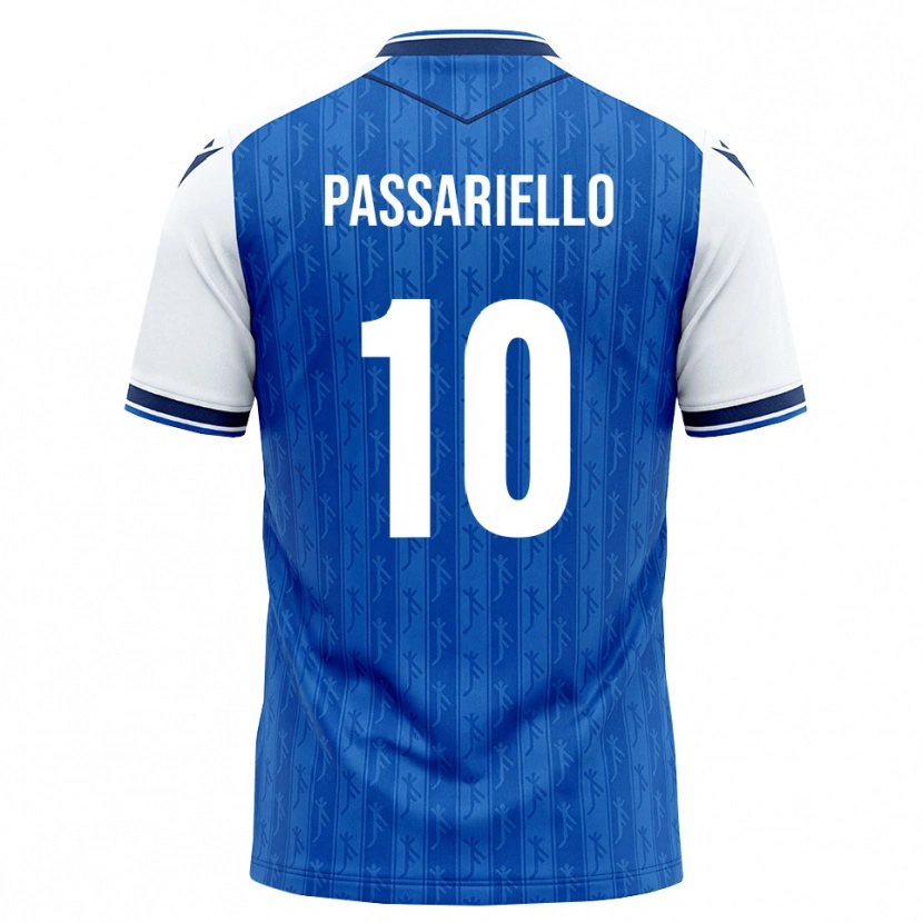 Danxen Dámské Samuel Passariello #10 Královská Modř Bílá Domů Hráčské Dresy 2026/27 Dres