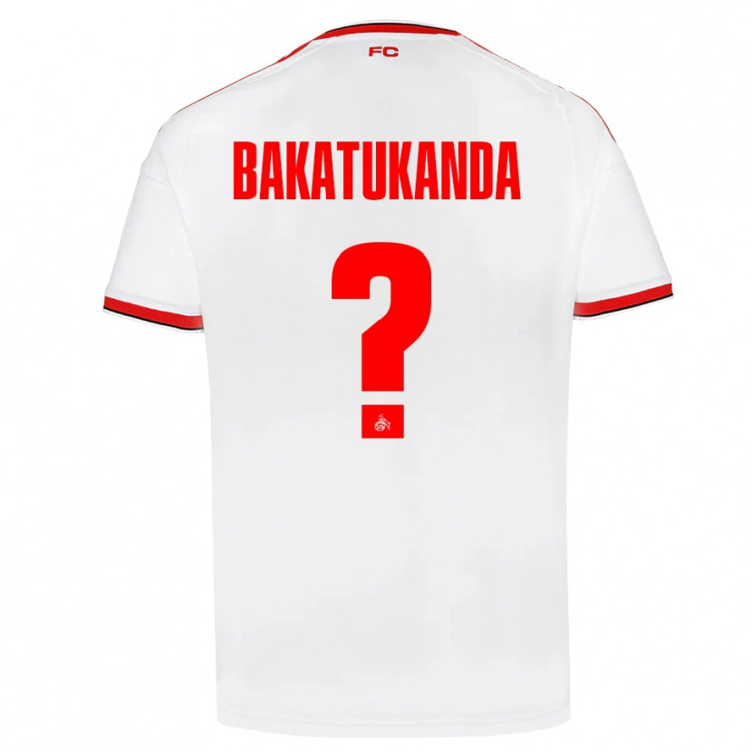 Danxen Dámské Elias Bakatukanda #0 Bílá Červená Černá Domů Hráčské Dresy 2026/27 Dres
