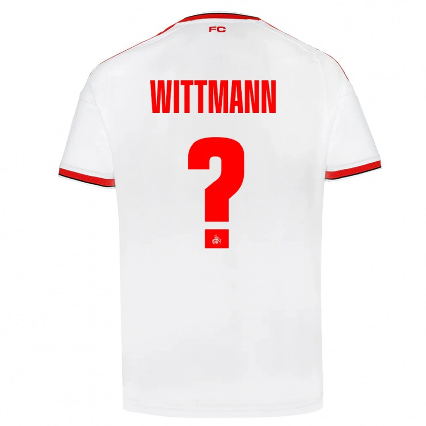 Danxen Dámské Eyk Wittmann #0 Bílá Červená Černá Domů Hráčské Dresy 2026/27 Dres