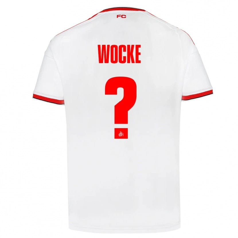 Danxen Dámské Lukas Wocke #0 Bílá Červená Černá Domů Hráčské Dresy 2026/27 Dres