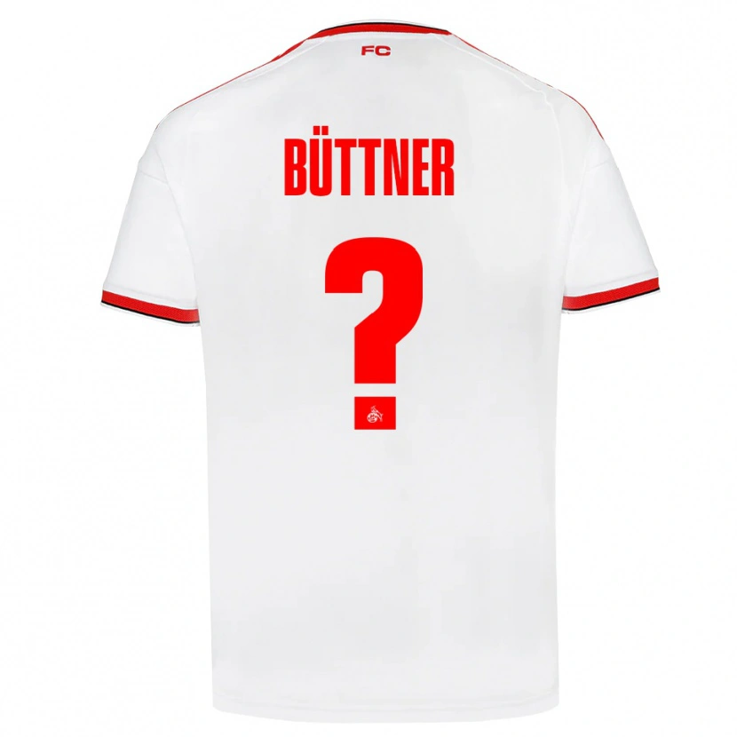 Danxen Dámské Lasse Büttner #0 Bílá Červená Černá Domů Hráčské Dresy 2026/27 Dres