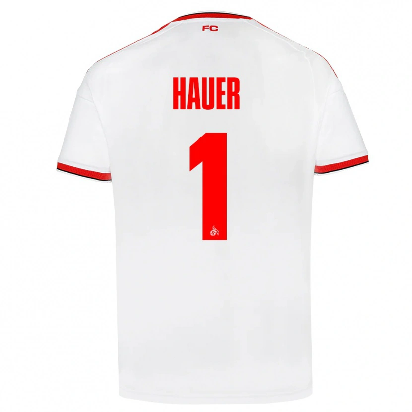Danxen Dámské Luis Hauer #1 Bílá Červená Černá Domů Hráčské Dresy 2026/27 Dres