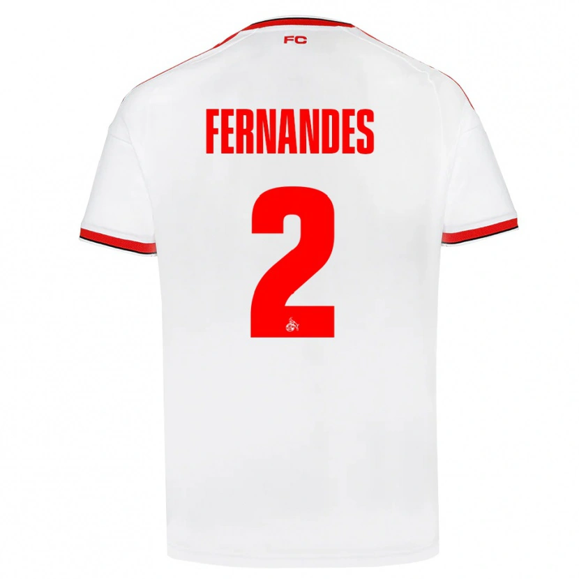 Danxen Dámské Tyron Fernandes #2 Bílá Červená Černá Domů Hráčské Dresy 2026/27 Dres