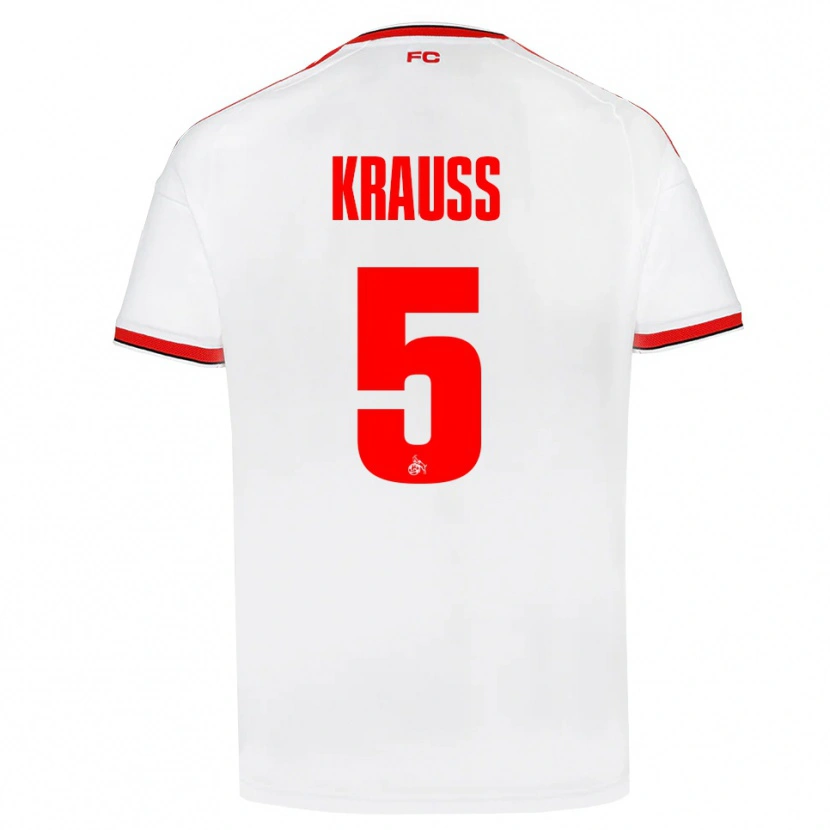 Danxen Dámské Tom Krauß #5 Bílá Červená Černá Domů Hráčské Dresy 2026/27 Dres