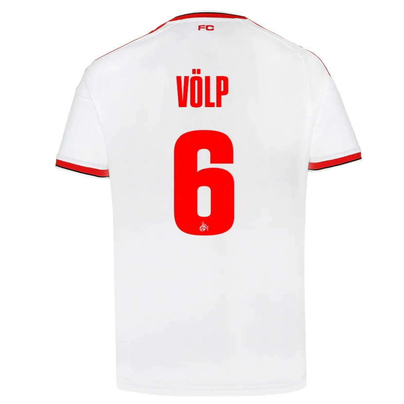Danxen Dámské Lennard Völp #6 Bílá Červená Černá Domů Hráčské Dresy 2026/27 Dres