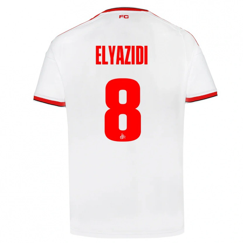 Danxen Dámské Ilias Elyazidi #8 Bílá Červená Černá Domů Hráčské Dresy 2026/27 Dres