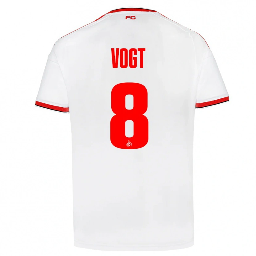 Danxen Dámské Laura Vogt #8 Bílá Červená Černá Domů Hráčské Dresy 2026/27 Dres