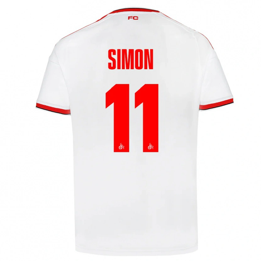 Danxen Dámské Josias Simon #11 Bílá Červená Černá Domů Hráčské Dresy 2026/27 Dres