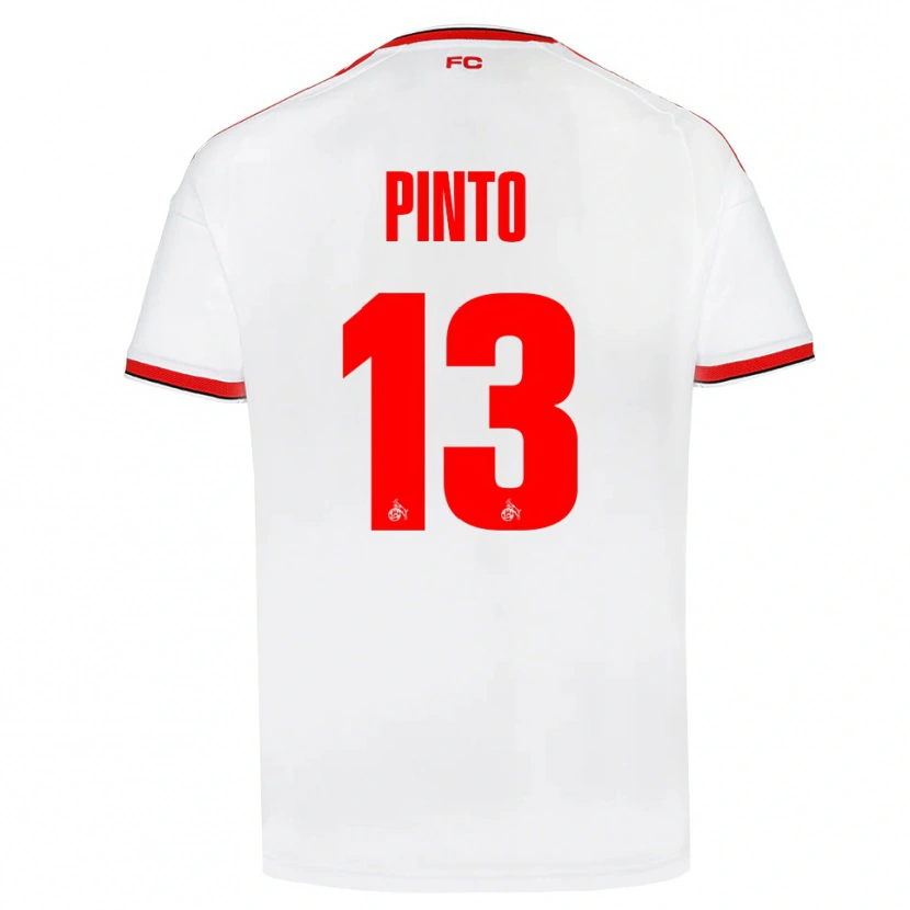 Danxen Dámské João Pinto #13 Bílá Červená Černá Domů Hráčské Dresy 2026/27 Dres