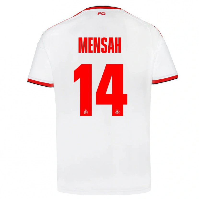 Danxen Dámské Gideon Mensah #14 Bílá Červená Černá Domů Hráčské Dresy 2026/27 Dres