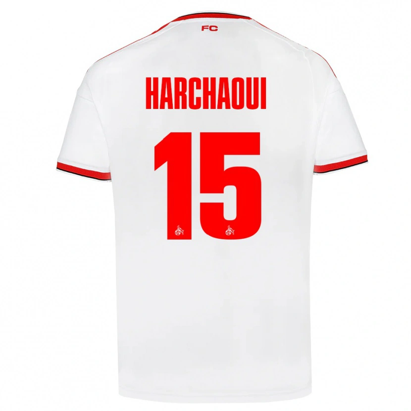 Danxen Dámské Fayssal Harchaoui #15 Bílá Červená Černá Domů Hráčské Dresy 2026/27 Dres