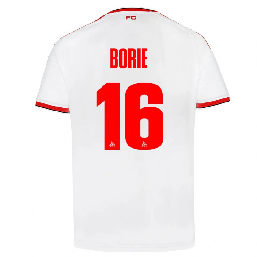 Danxen Dámské Etienne Borie #16 Bílá Červená Černá Domů Hráčské Dresy 2026/27 Dres