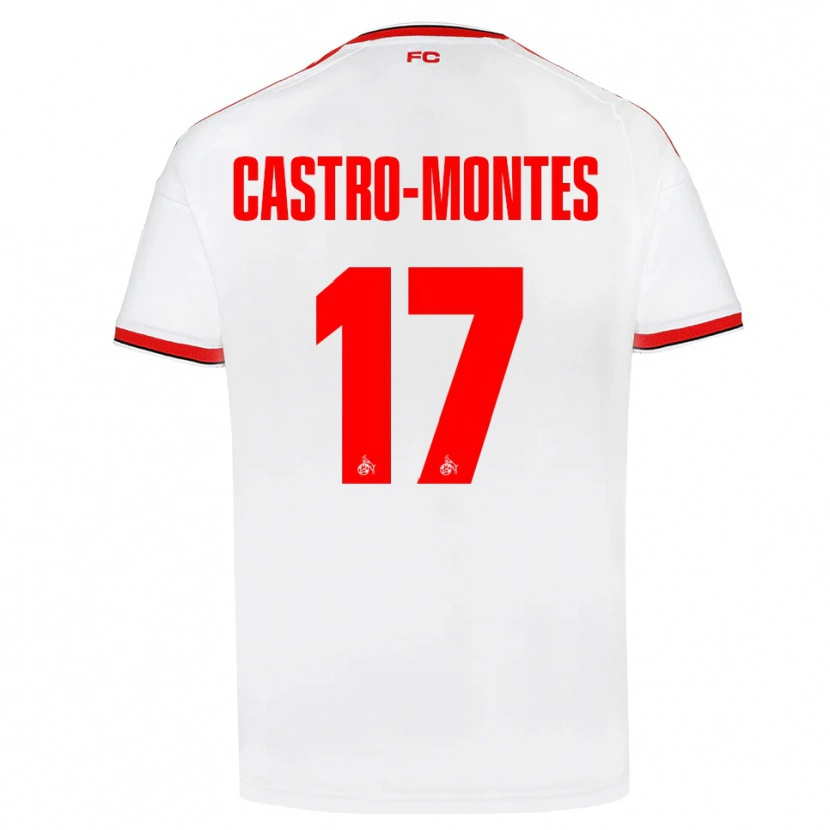 Danxen Dámské Alessio Castro-Montes #17 Bílá Červená Černá Domů Hráčské Dresy 2026/27 Dres