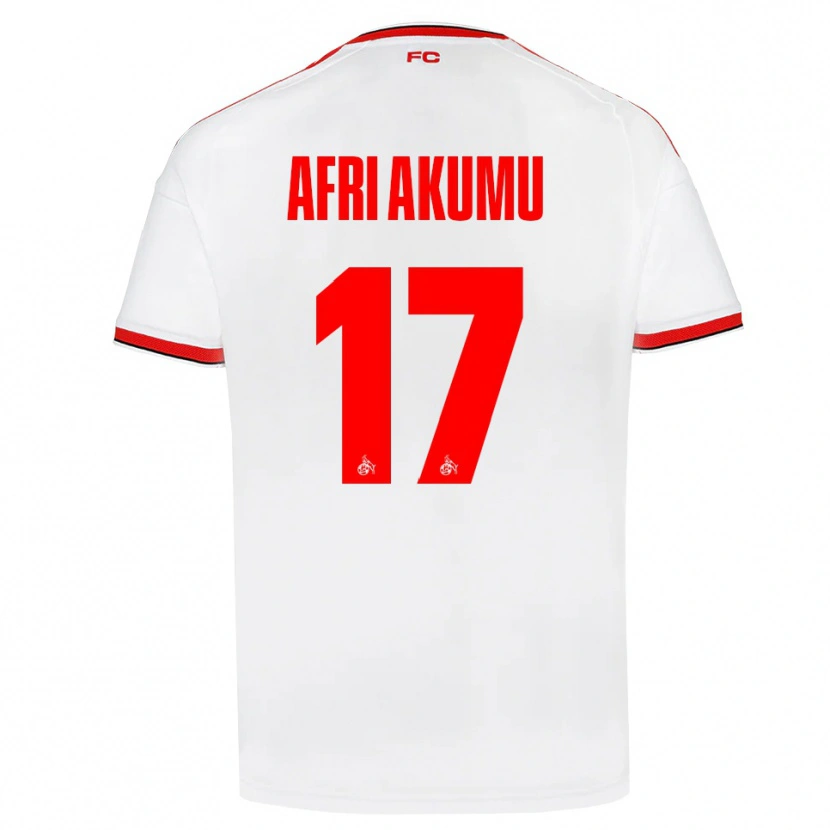 Danxen Dámské Maik Afri Akumu #17 Bílá Červená Černá Domů Hráčské Dresy 2026/27 Dres