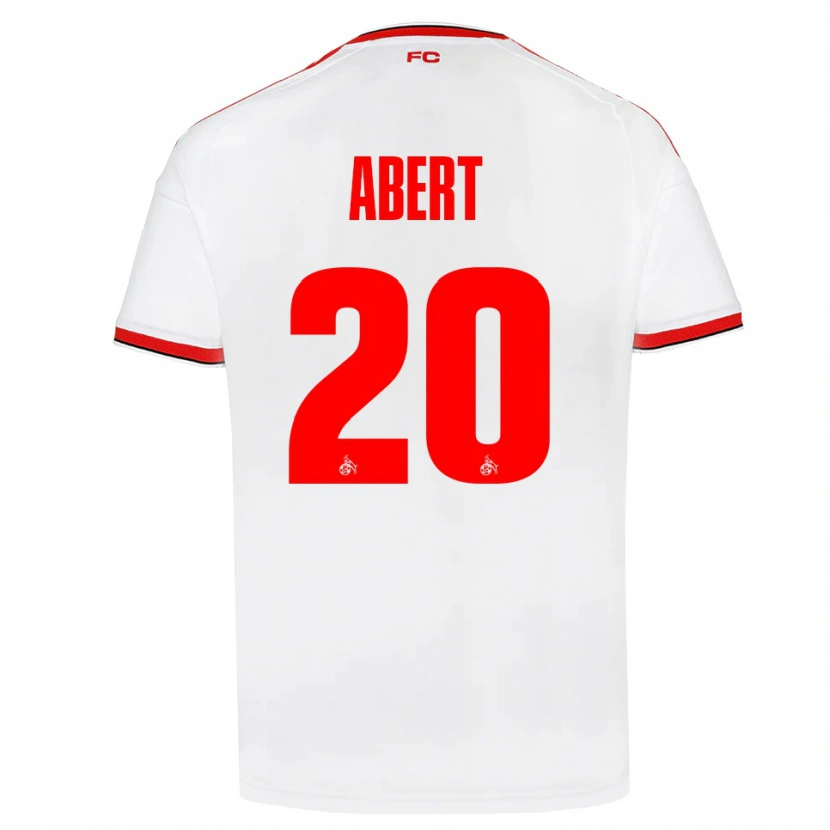 Danxen Dámské Niklas Abert #20 Bílá Červená Černá Domů Hráčské Dresy 2026/27 Dres