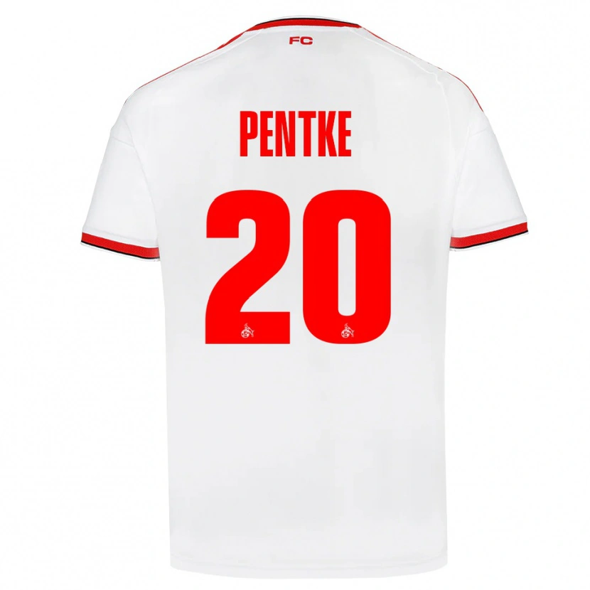 Danxen Dámské Philipp Pentke #20 Bílá Červená Černá Domů Hráčské Dresy 2026/27 Dres