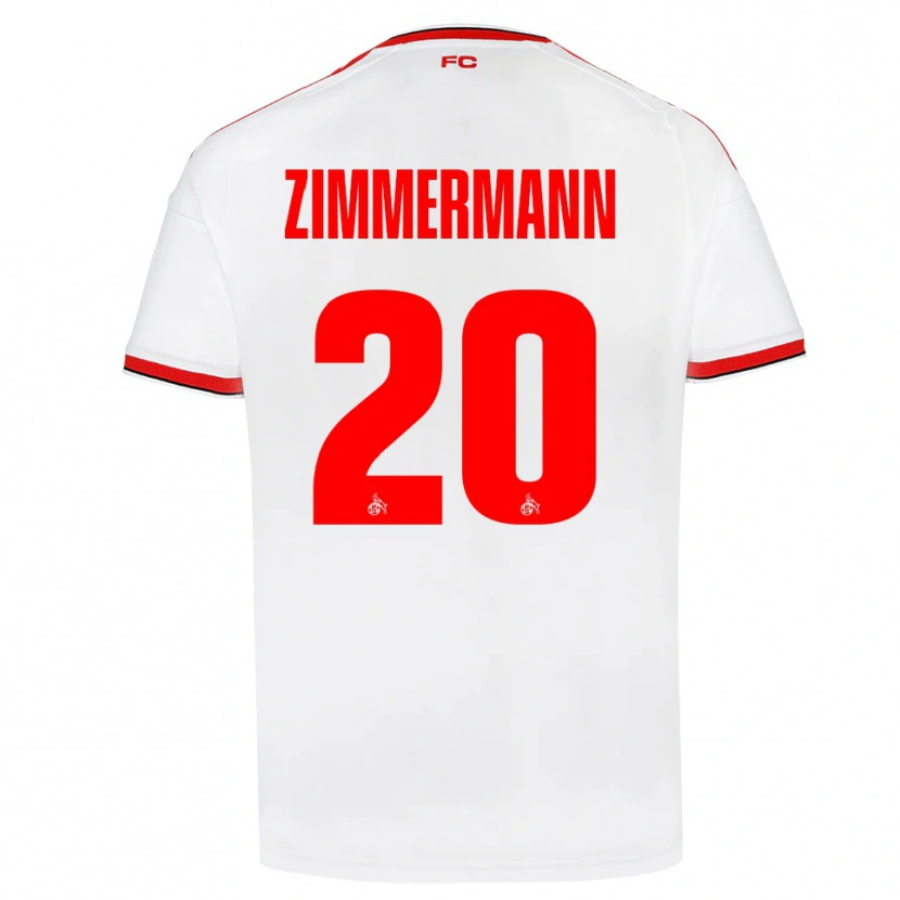 Danxen Dámské Nick Zimmermann #20 Bílá Červená Černá Domů Hráčské Dresy 2026/27 Dres