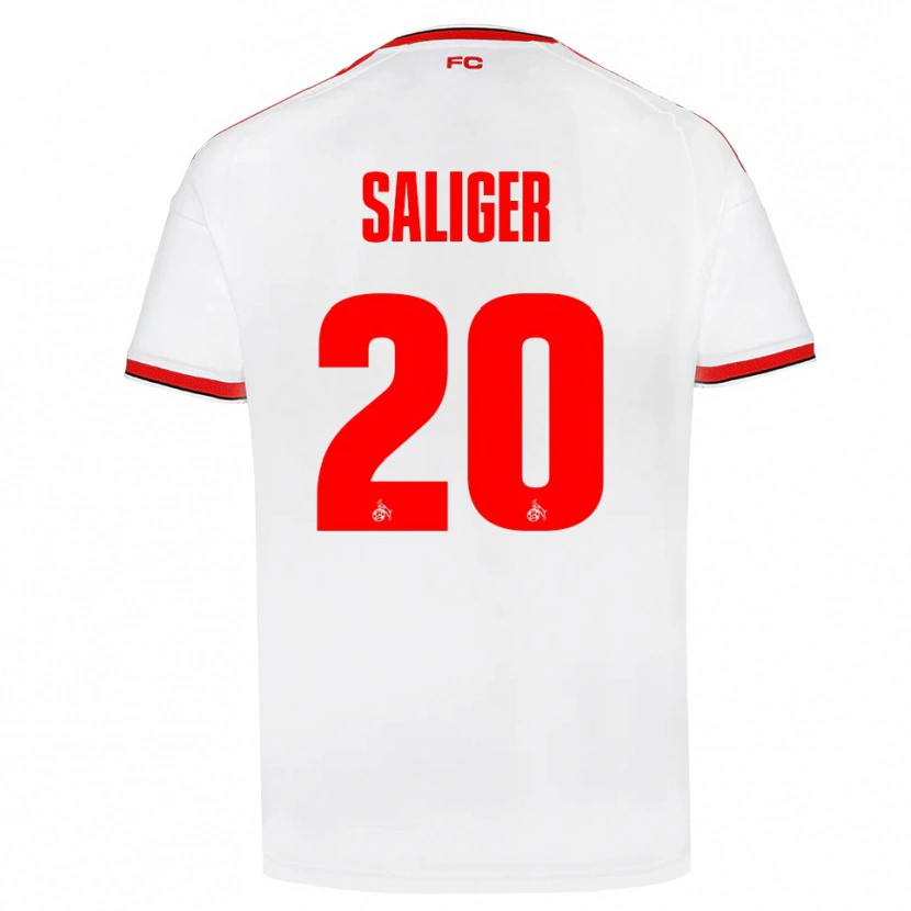 Danxen Dámské Jonas Saliger #20 Bílá Červená Černá Domů Hráčské Dresy 2026/27 Dres