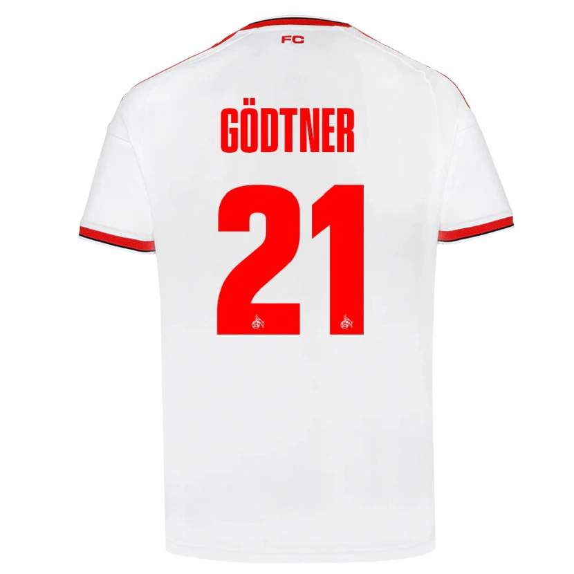 Danxen Dámské Matteo Gödtner #21 Bílá Červená Černá Domů Hráčské Dresy 2026/27 Dres