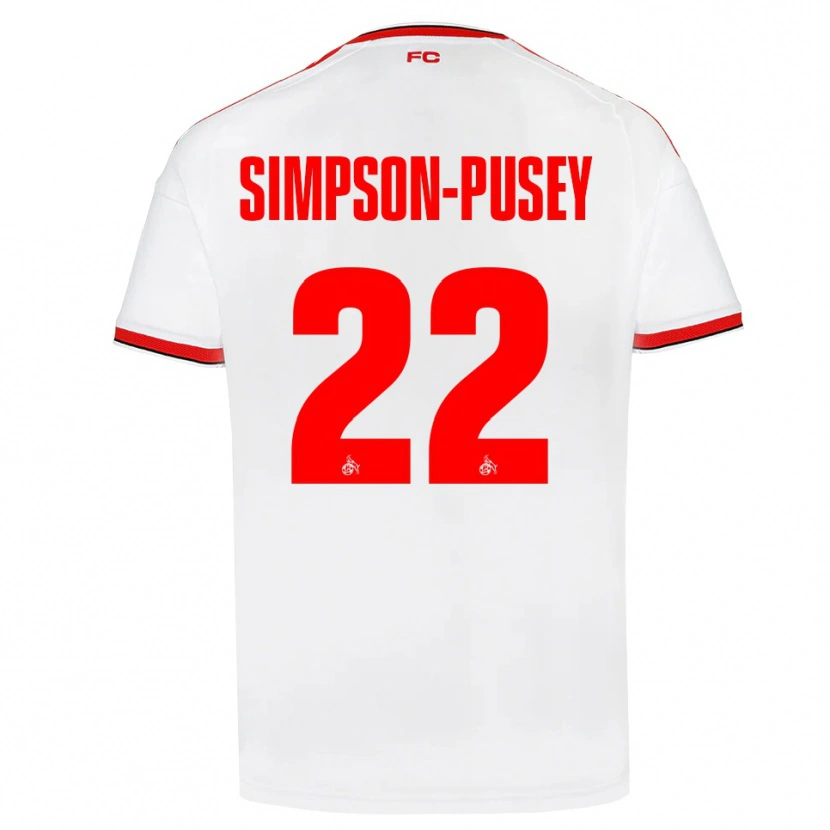 Danxen Dámské Jahmai Simpson-Pusey #22 Bílá Červená Černá Domů Hráčské Dresy 2026/27 Dres