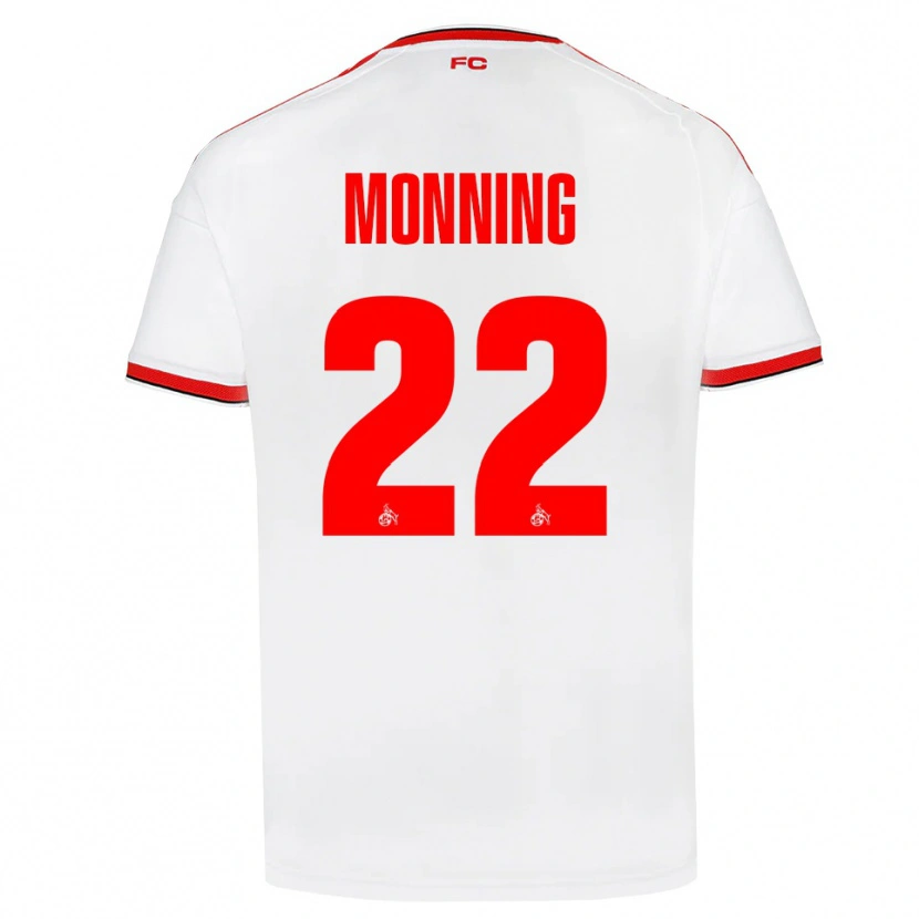 Danxen Dámské Marlon Monning #22 Bílá Červená Černá Domů Hráčské Dresy 2026/27 Dres