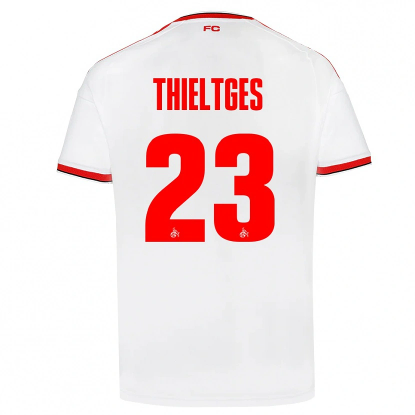 Danxen Dámské Phil Thieltges #23 Bílá Červená Černá Domů Hráčské Dresy 2026/27 Dres