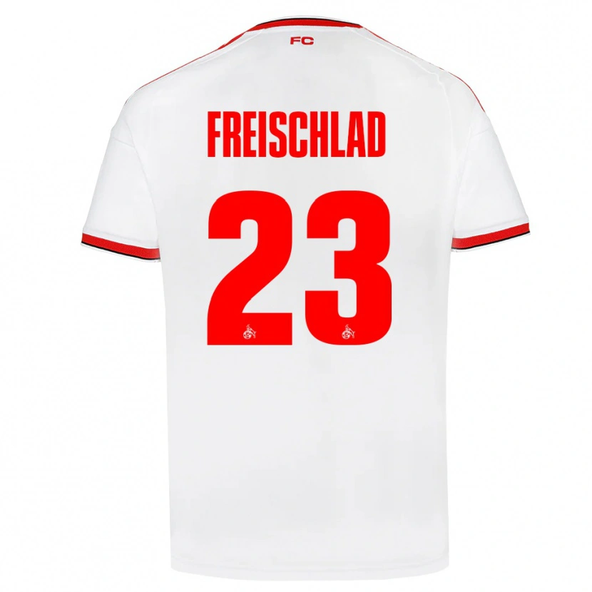 Danxen Dámské Yannick Freischlad #23 Bílá Červená Černá Domů Hráčské Dresy 2026/27 Dres